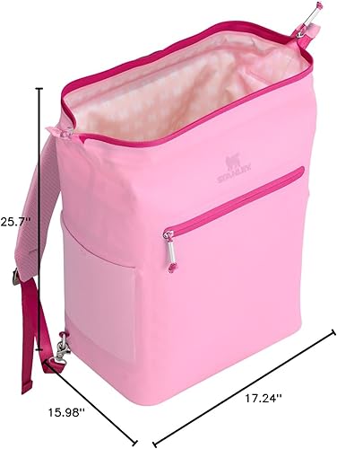 Miniatura 9 de Stanley Mochila Madeleine para todo el día, enfriador suave para 20 latas con asa y correas para el hombro, bolsa de viaje aislada con cremallera