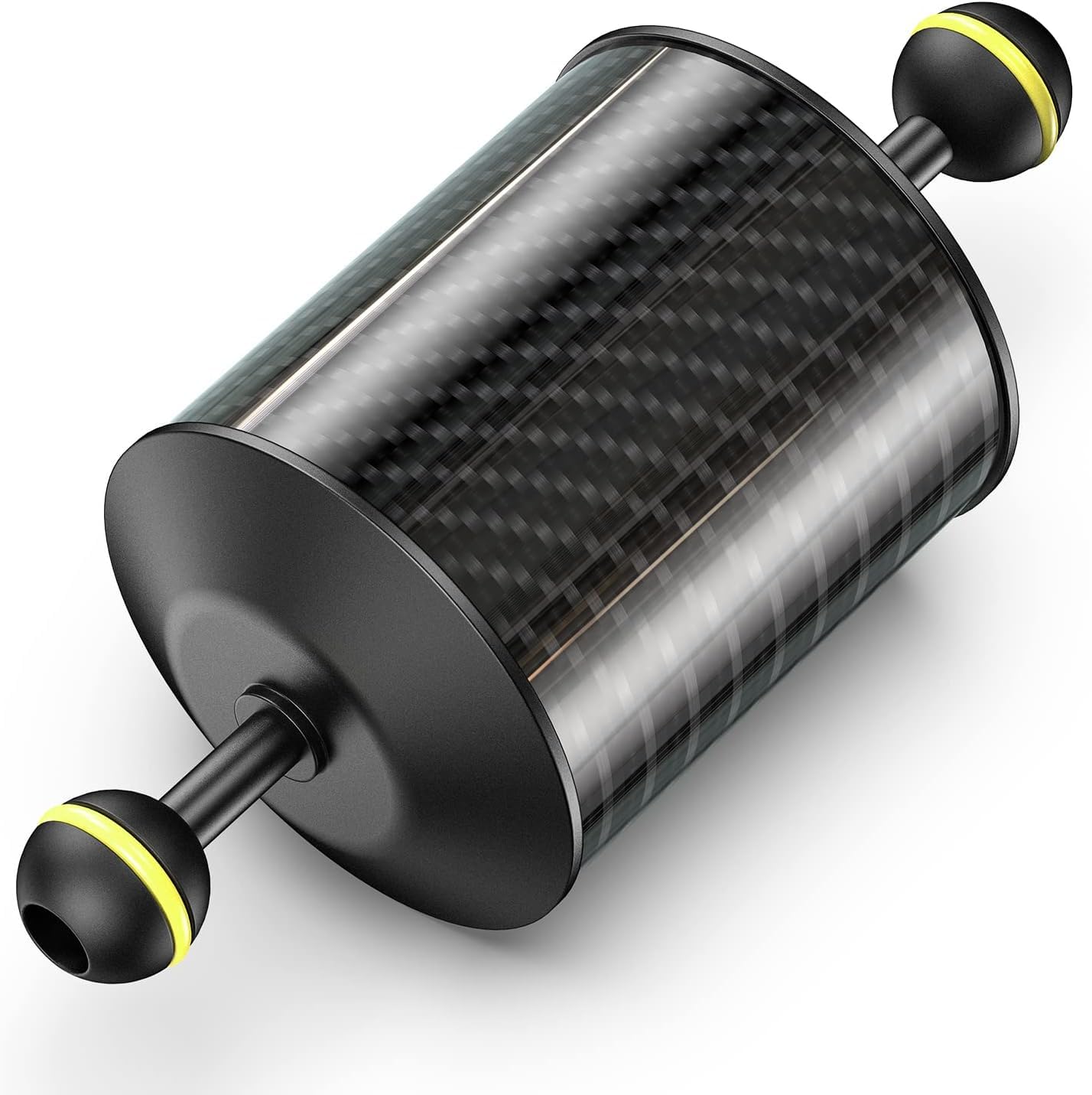 Seafrogs D80mm 8″ Carbon Fiber Underwater Float Arm – Dual Ball Buoyancy Arm For Diving Tray, Provides 600g Buoyancy, Lightweight For Underwater Video Lights & Strobes