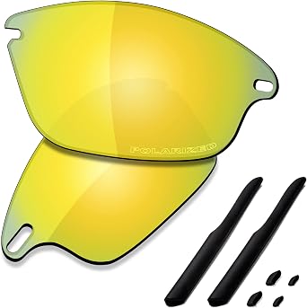 SAUCER Premium Replacement Lenses & Rubber Kits for Oakley Fast Jacket OO9097 | Fast Jacket Low Bridge Fit OO9162 Sunglasses