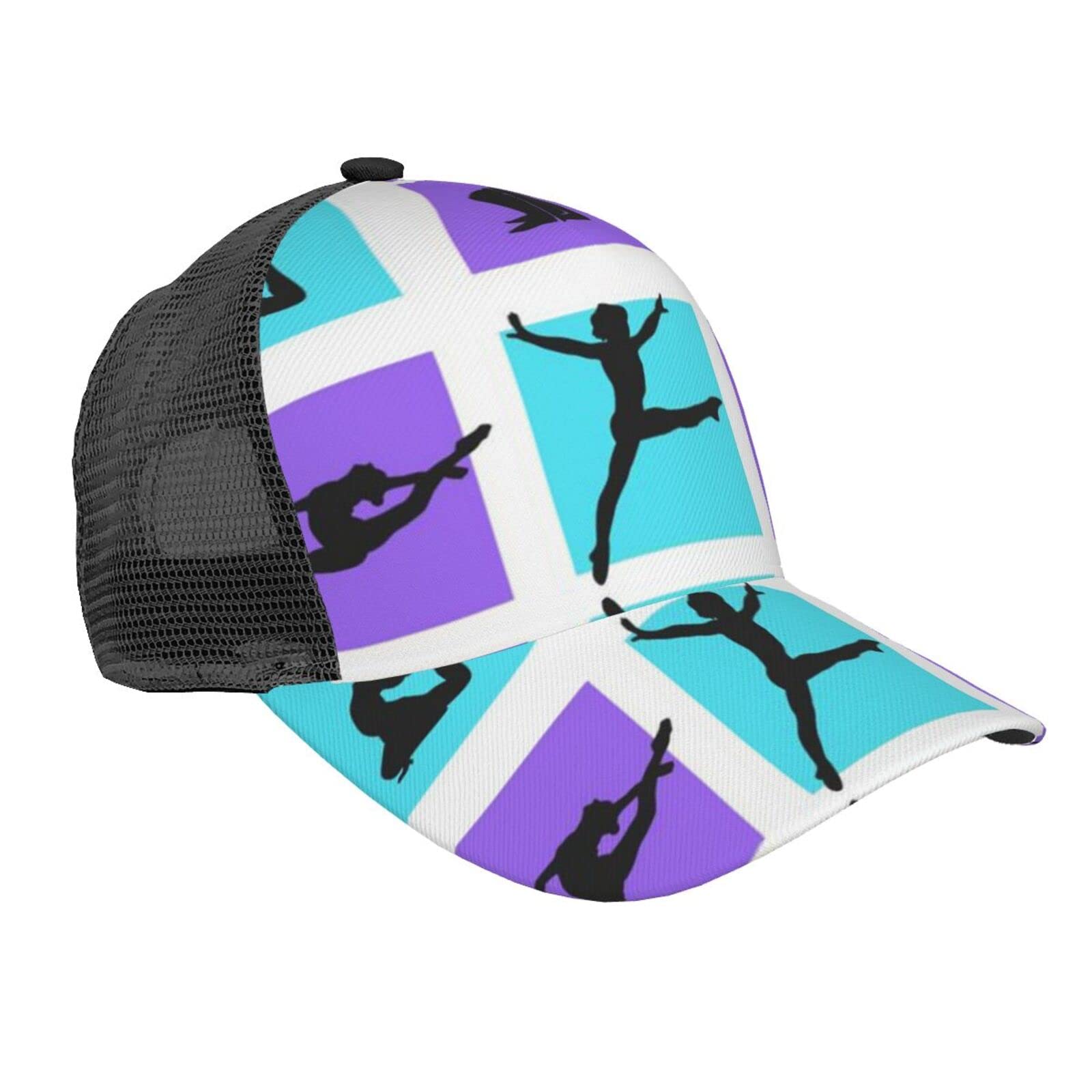 Gwindi Unisex Gymnastics Game Mesh Baseball Cap Workout Hats Adjustable Trucker Hat Sun Hat Fishing Hat One Size