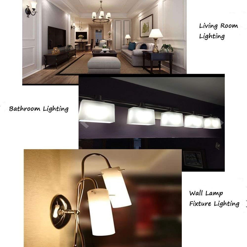 Lxcom Lighting 5W G9 LED Bulb 46LEDS Corn Light Bulbs(4 Pack)- Led Chandelier G9 Bulb Warm White 3000K 50W Halogen Bulb G9 Base Lights for Chandelier,Ceiling Fan,Under Cabinet Puck Lighting,AC110V