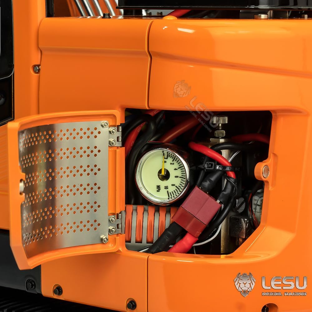 LESU RC Hydraulic Excavator ET26B 2 Arms 1/14 Remote Control Crawler Diggers Constructions Vehicle Ready to Run PL18EV Lite Motor ESC Servo Light RC Heavy Equipment Model for Adult