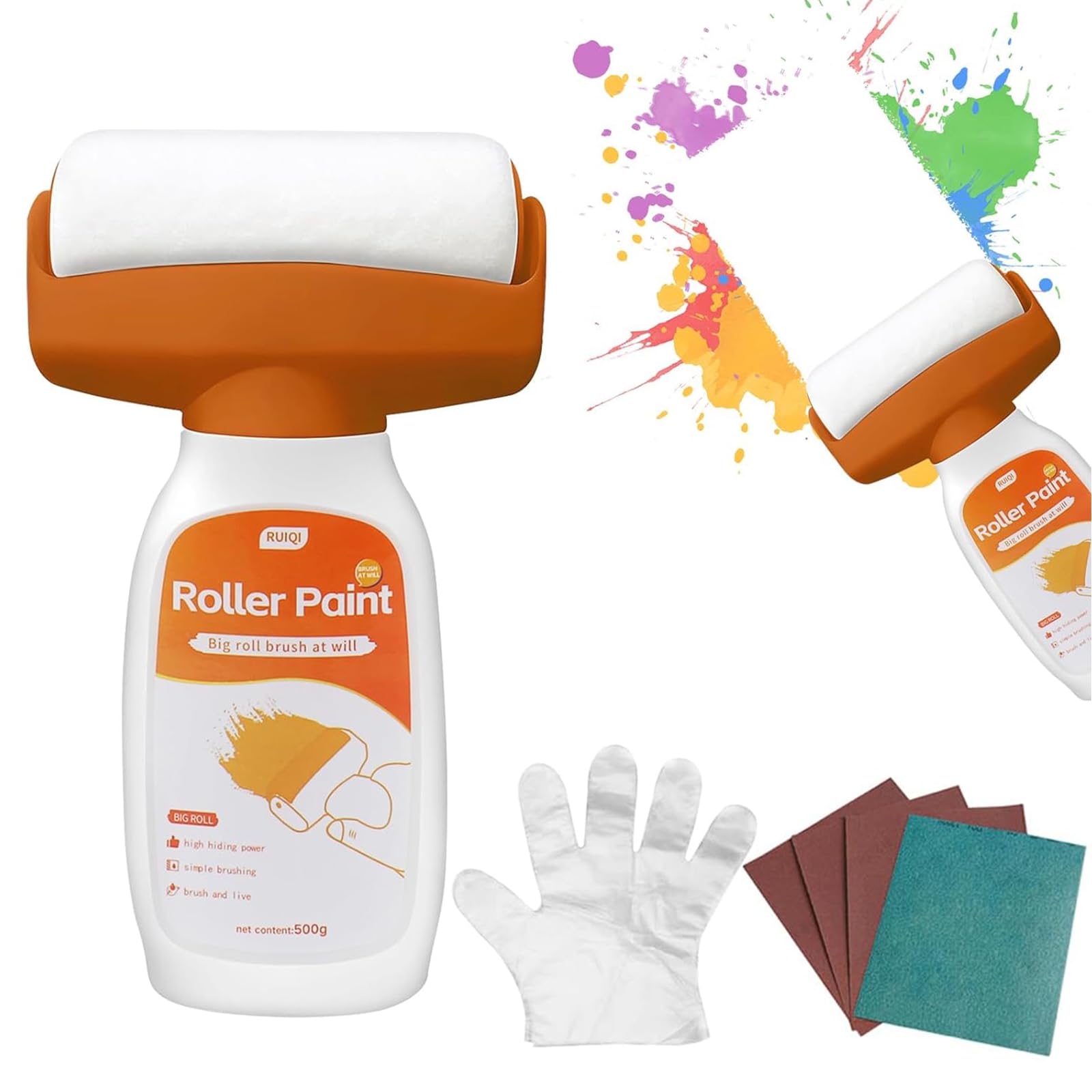 Wandfarbe Ausbessern Weiß 500ml - Wandreparatur Set Mit Roller