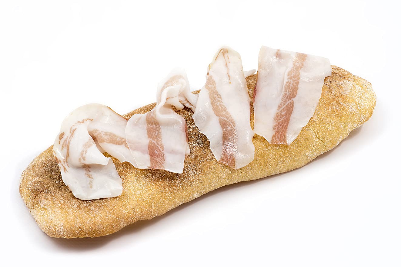 Guanciale Mejilla de cerdo sazonada con pimienta negra 4 lonchas 300 gr