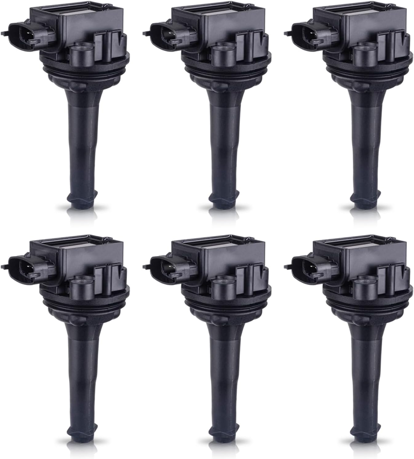 ENA Set of 6 Ignition Coil Pack Compatible with Volvo S80 XC90 2.8L 2.9L L6 Replacement for UF341 5C1320