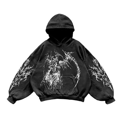 Unisex 2025 Spring and Autumn Retro Skull Pattern 3D Printed