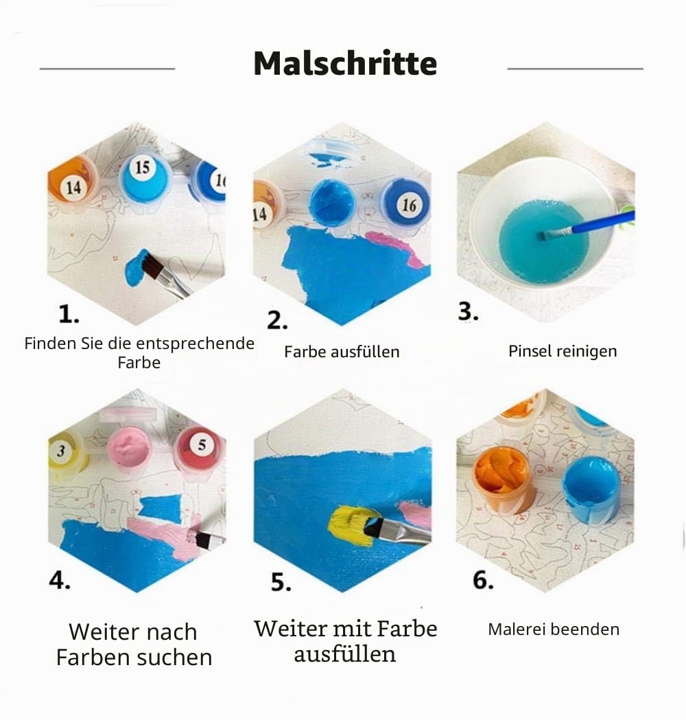 mnbhj Malen Nach Zahlen Eigenes Bild ，Personalisiert Malen Nach Zahlen Erwachsene Eigenes Foto,mit Zeichnungsfarbe und Pinsel(40 * 50CM,36 Farben,Innerer Rahmen)
