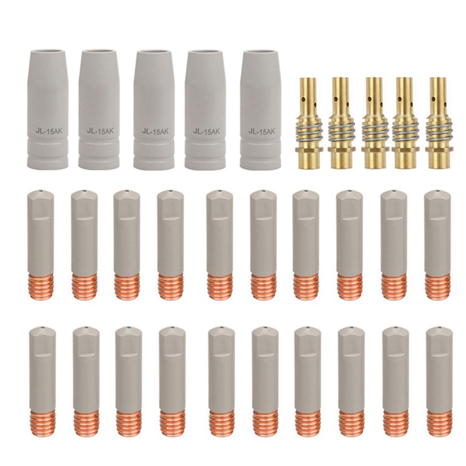 30PCS Coated Welding Nozzles Heat Dissipation Design with Protective Coating Suitable for Torches Metal Construction Metal Welding Nozzle with Heat Dissipation