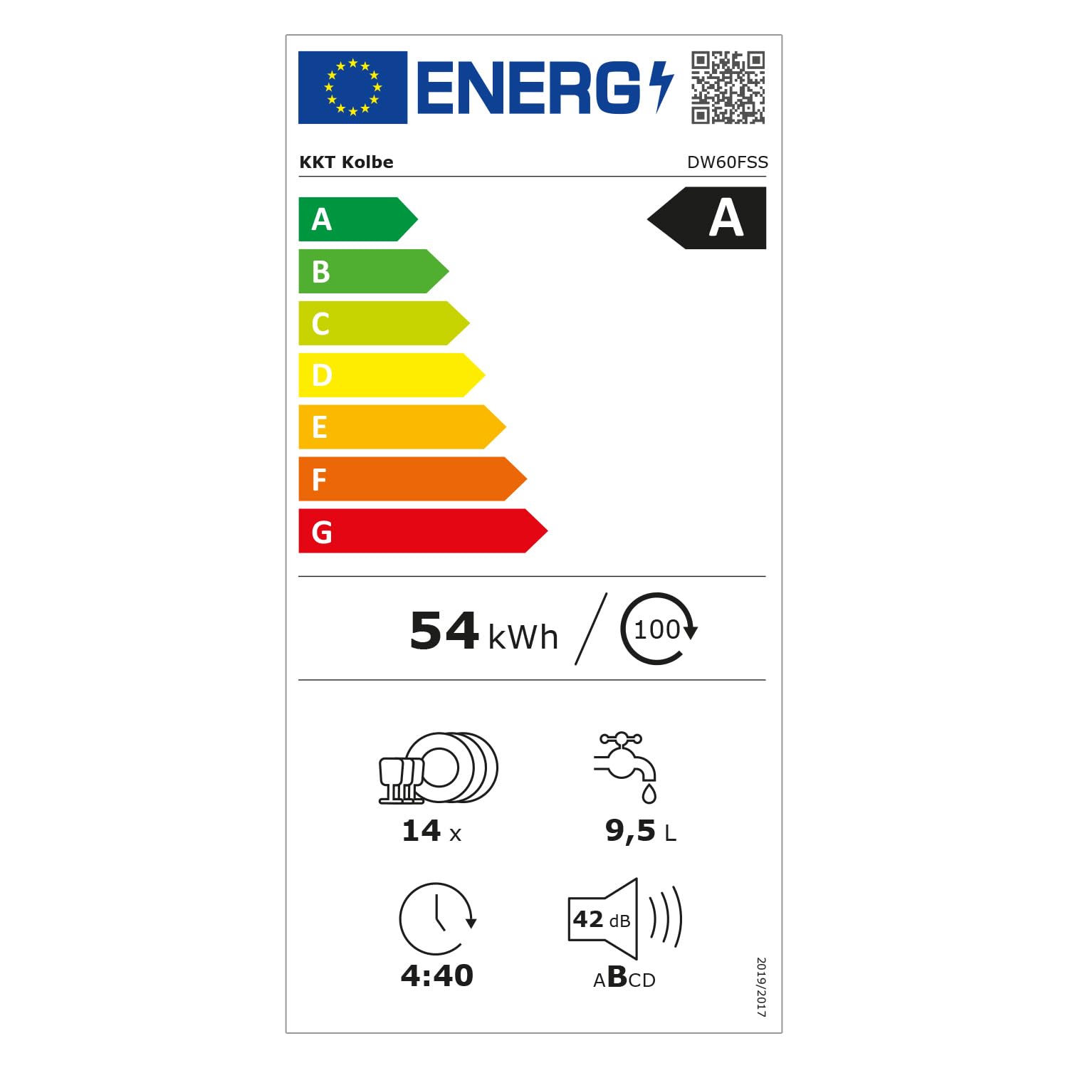 KKT KOLBE 60 cm Geschirrspüler Spülmaschine Schwarz Silber Freistehend Unterbaufähig 7 Programme 14 Maßgedecke DW60FSS