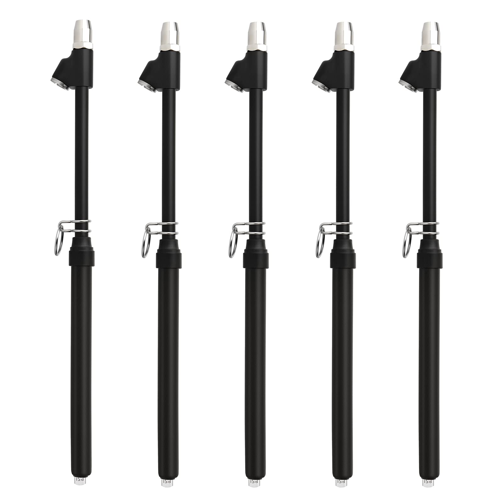 Silver Tire Pressure Gauge - Dual Head, 10 Pcs -14 Silver Tire Pressure Gauge - Dual Head, 10 Pcs -14