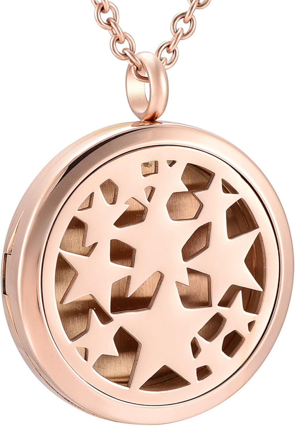 TNBKDSE Star Shape Esssential Oil Diffuser Pendant Locket Air Freshener Fragrant Necklace