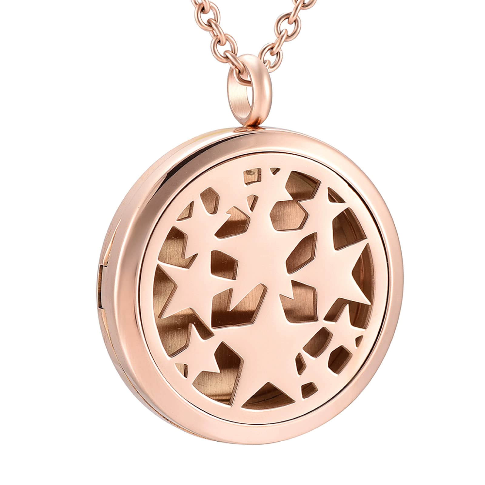TNBKDSE Star Shape Esssential Oil Diffuser Pendant Locket Air Freshener Fragrant Necklace
