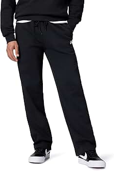 Amazon.com: Nike Men's Club Open Hem Brushed Fleece Pants, Black