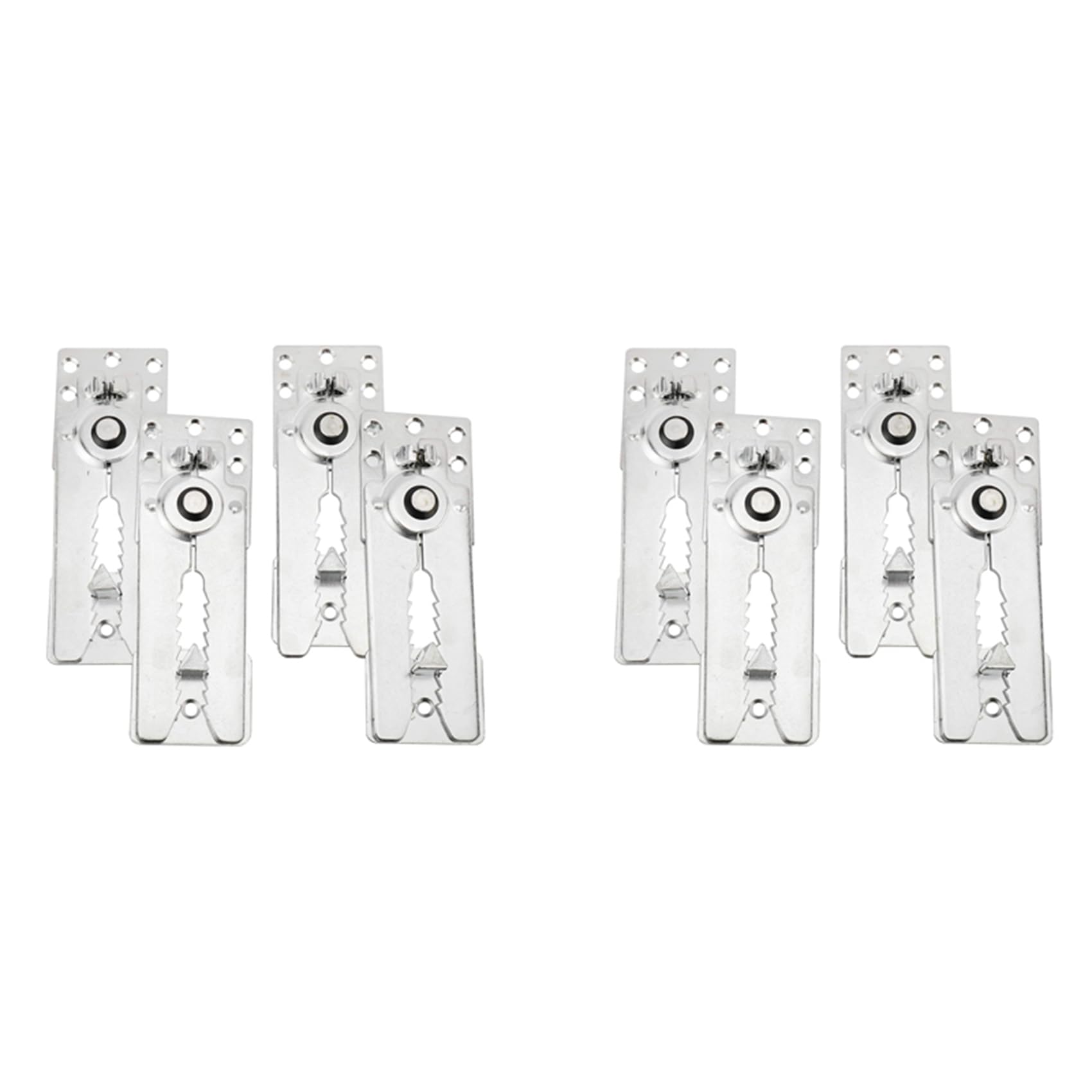 Jnchdghwa Silver 8X Sectional Sofa Connection With Snap Lock, Couch Clips Furniture Connector, Snap Connector Fastening