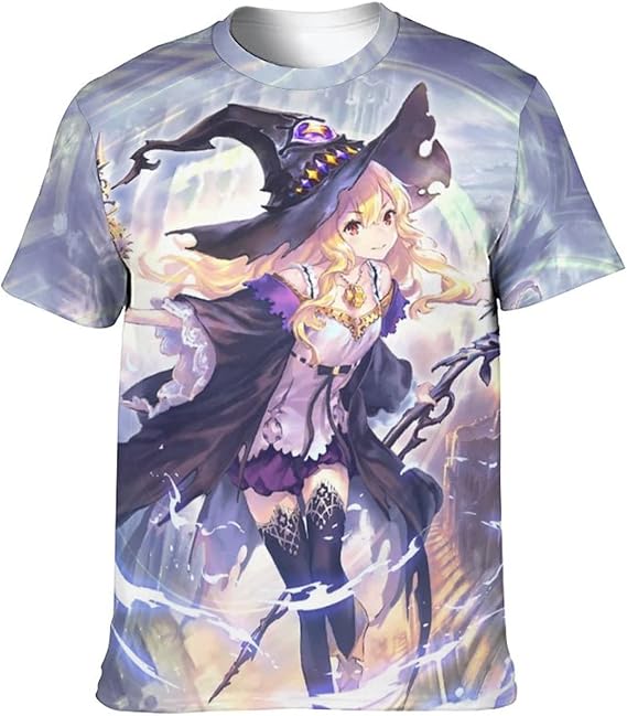 Amazon Tシャツ 可愛い アニメ柄 次元の魔女 ドロシー シャドウバース グラフィック T シャツ 半袖 メンズ 男性 トップス 吸汗速乾 柔らかい肌着 クルーネック おしゃれ 快適夏服 軽い ゆったりサイズ 抗菌防臭 スポーツ コミコン 男女兼用 Tシャツ カットソー 通販