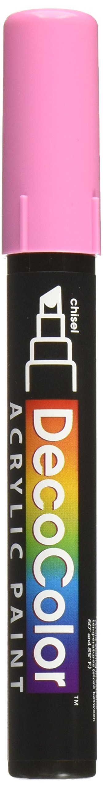 Uchida Marvy Deco Color Chisel Tip Acrylic Paint Marker Art Supplies, Bubblegum Pink, 1 Count (Pack of 1)