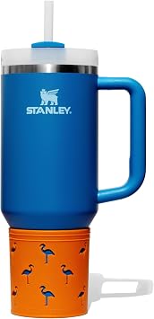 Stanley Protective Silicone Boots - Cute Stanley Cup accessories - Silicone Sleeve for Stanely and Yeti - Fits 40oz Quencher and more - Flamingo Stanley Design - 100% Silicone