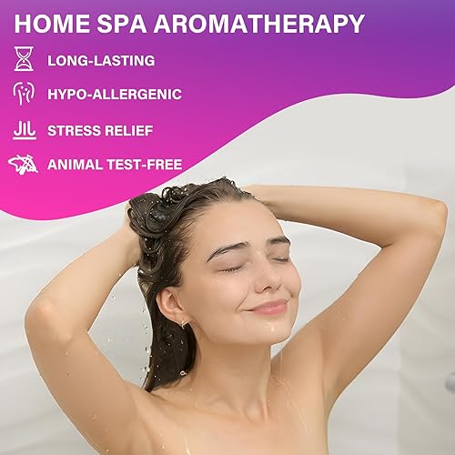 Miniatura 4 de CALM2U Vaporizadores de ducha  Regalos de cumpleaños para mujeres, paquete de 8 bombas de ducha con aceites esenciales, regalos de cuidado personal