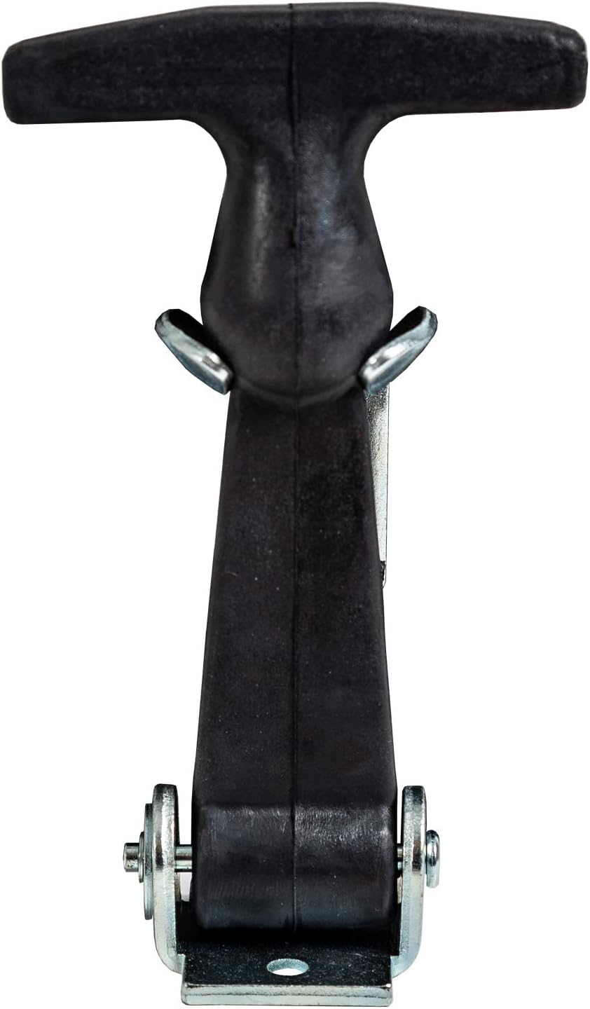 Buyers Products WJ201A 4-7/8" Rubber Hood Catch With A Bracket, Weather-Resistant Hold Town, T-Handle Hasp, Draw Latch, Ideal Flexible Closure For Vehicle Hood Or Tool Box