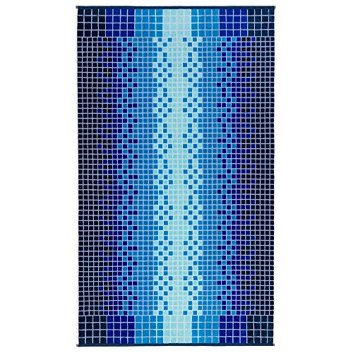 Softerry Luxury Large Beach Towel 40 X 70 In Hotel & Resort Quality 100% Soft Cotton - Eco Friendly - Pool Tile Towel (Niagara, One Towel) #TOP2
