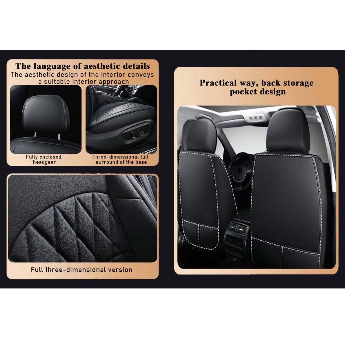 Kosinso Winter Autositzmatte - Plüsch Sitzauflage Mit Rückenlehne