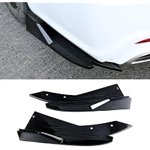 2 Pcs Car Rear Bumper Lip Spoiler for Mazda 3 I Sedan BK 2006 2007 2008 2009, Rear Corner Rear Llip Diffuser Spoiler Side Fin Scratch Protector Car Accessories,Black
