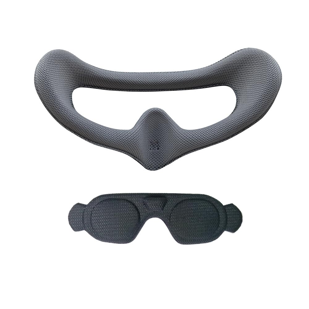 for DJI AVATA2 GOGGLES 3フェイスマスク/アイマスク レンズ保護カバー 額・背中・脳保護クッション 交換用保護パッド 快適性向上 遮光 防汗 汚れ防止 通気性 AVATA2 /GOGGLES 3アクセサリ (2点セットＢタイプ)