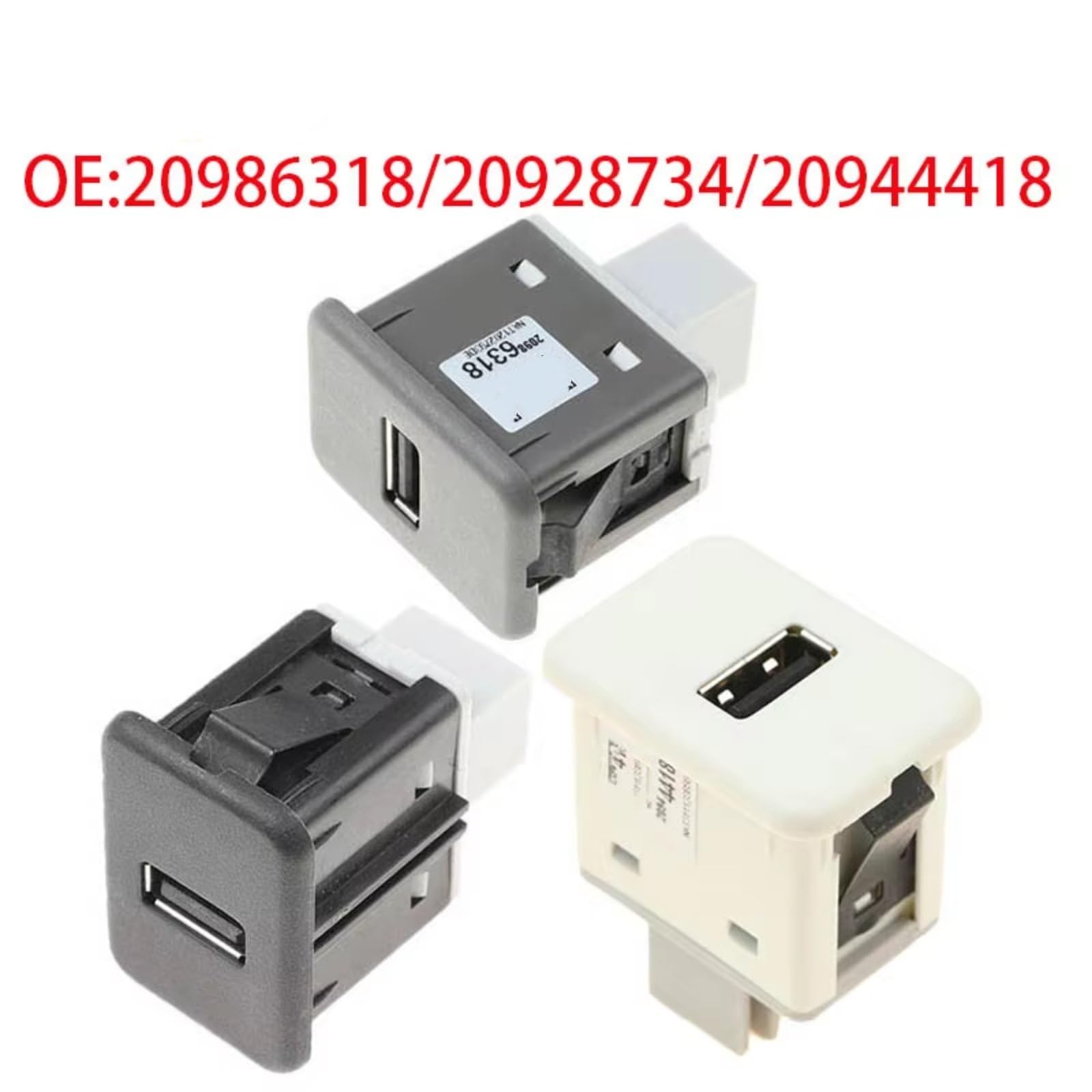 Compatibile Con Saturn Per Vue 2010 Adattatore Porta USB Per Auto Presa Di Ricarica Sostituzione Del Connettore 20944418 20986318 20928734 USB Autoveicoli(Gray)