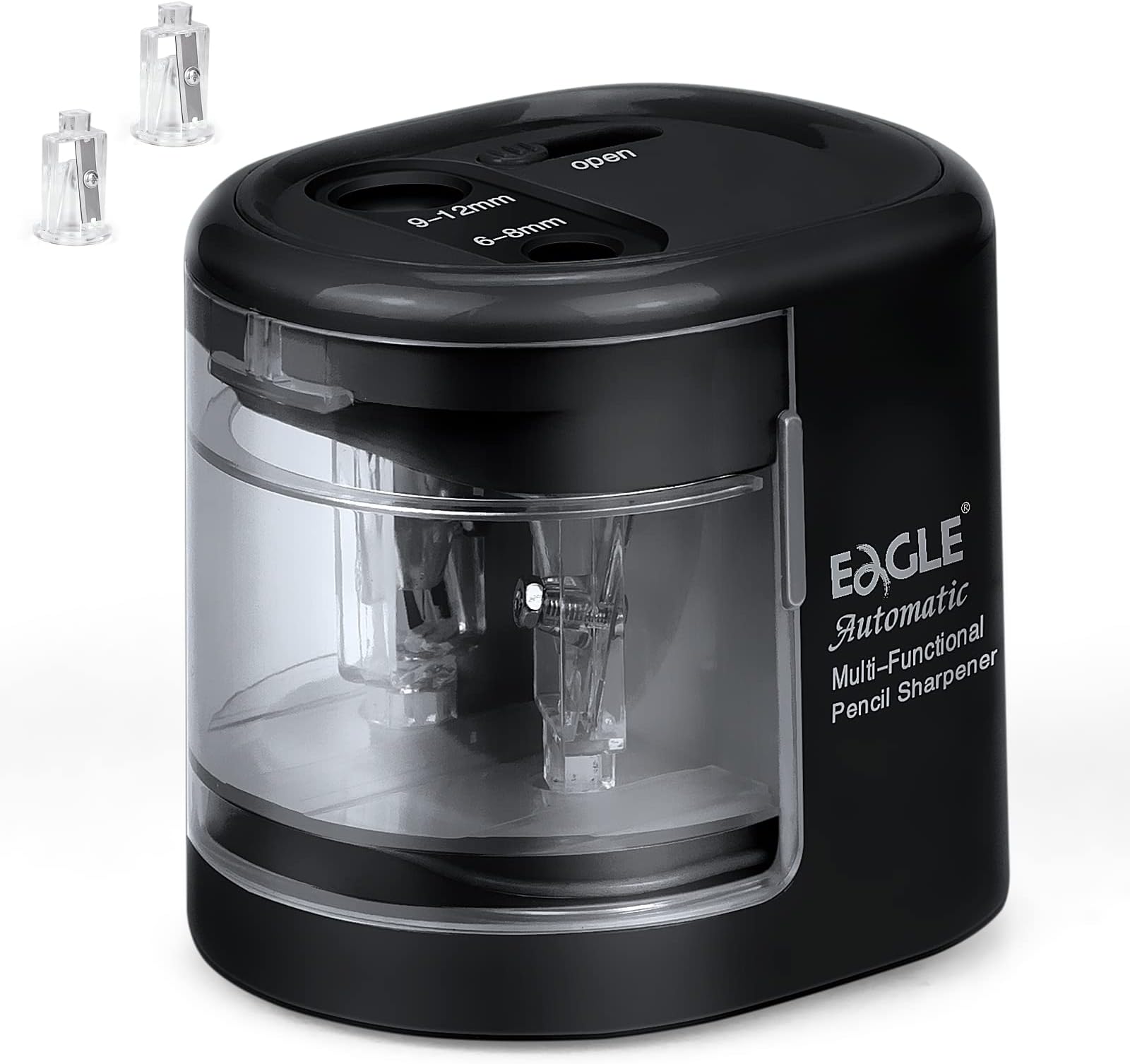 Bepoper Double Hole Electric Pencil Sharpener, USB and