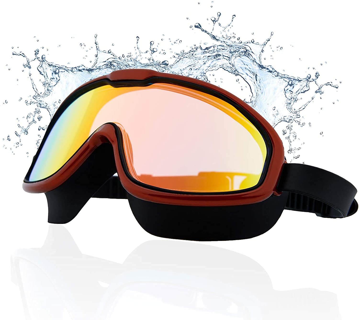 AZOD Swim Goggles, Swimming Goggles No Leaking Anti Fog UV Protection Crystal Clear Vision Triathlon Swim Goggles with Free Protection Case for Adult Men Women Youth Teens (B09928Z7V5) Amazon Price History, Amazon Price Tracker