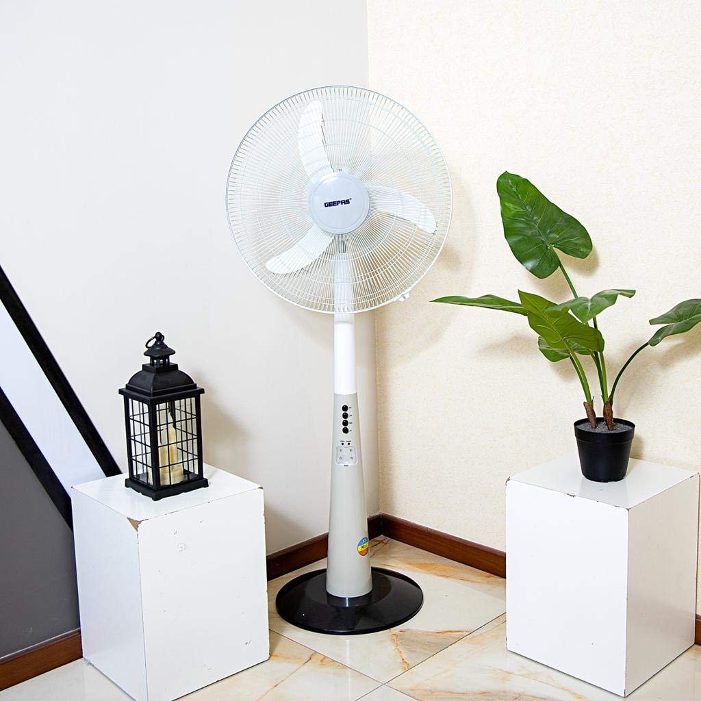 sofitec rechargeable fan with light