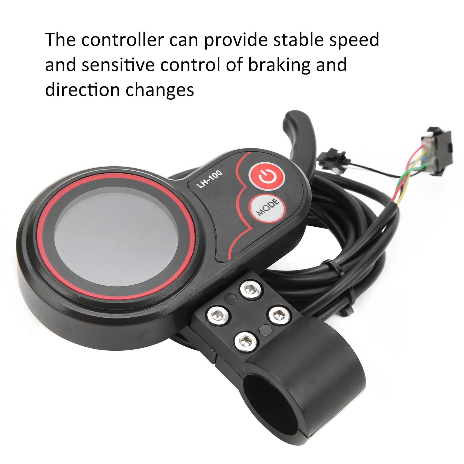 Controlador de Motor sin escobillas de 34V/48V y 500W, Controlador de Motor de Velocidad de Onda sinusoidal de 3 Modos con Panel de Control de Pantalla LCD e Interruptor de Cambio