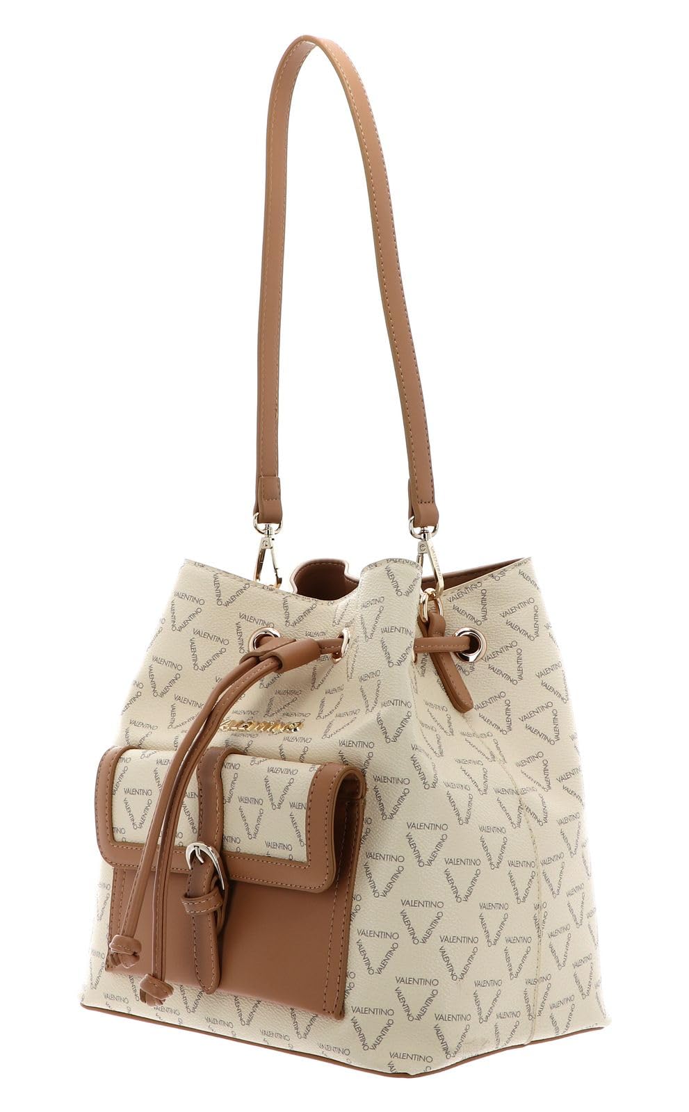 Valentino Liuto Bucket Bag Ecru/Multicolor