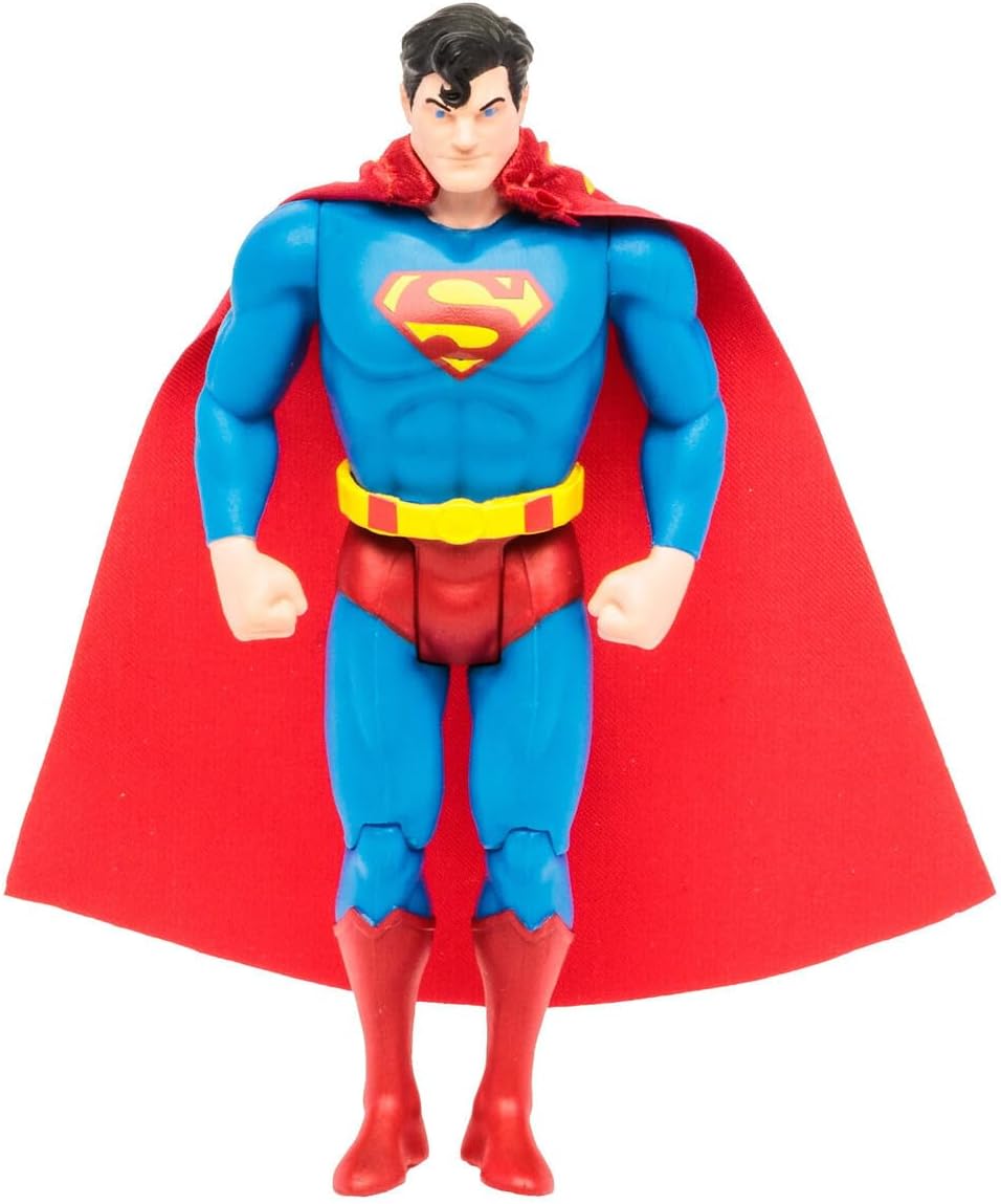 DC McFarlane Toys, Multiverse, 5-inch Super Powers Superman Action Figure with 5 Points of articulations, Collectible Retro 1980’s Super Powers Line Figure – Ages 12+