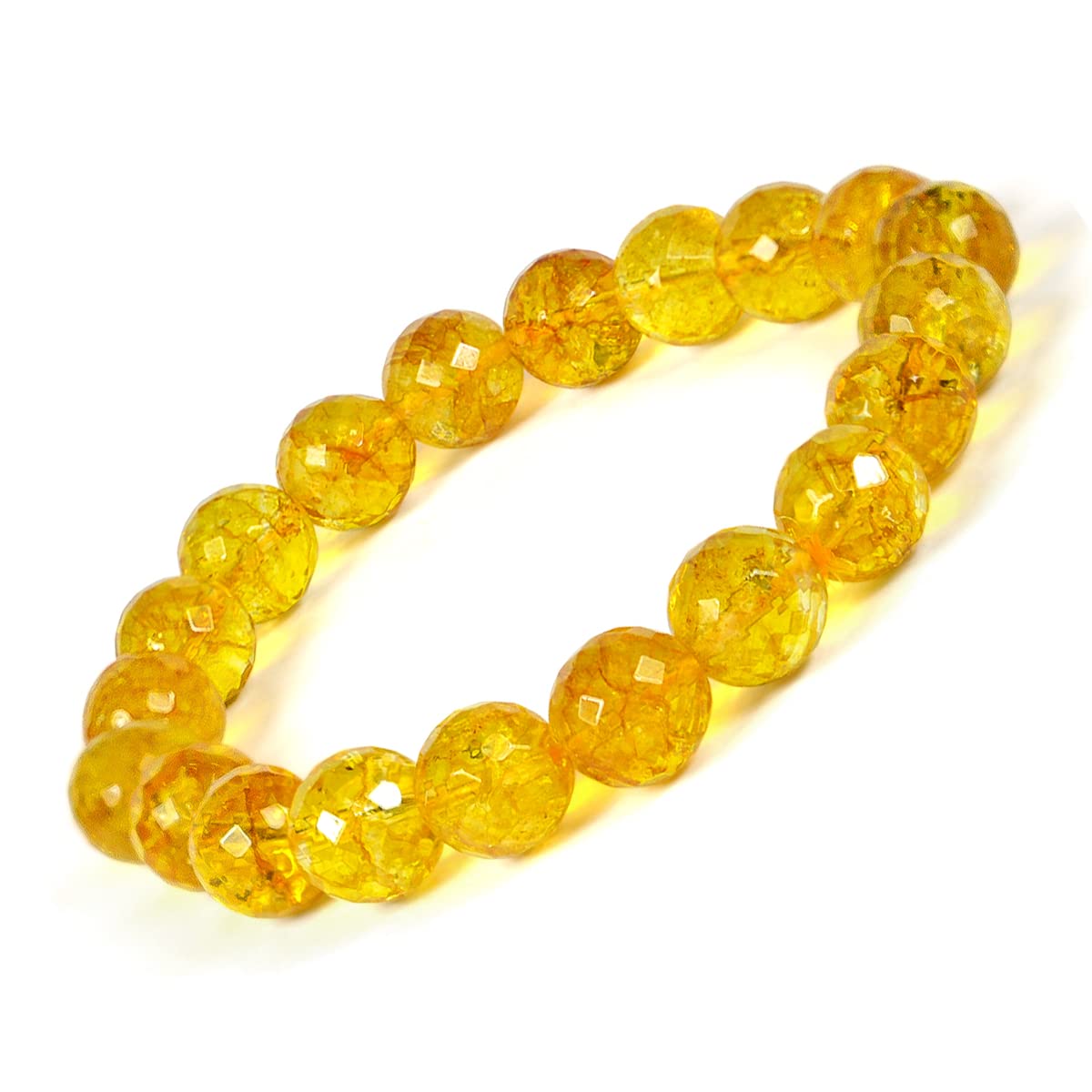 Reiki Crystal Products Natural Citrine Bracelet 10 Mm Faceted Bead Bracelet For Wealth Protection And Will Power Charged By Reiki Grandmaster & Vastu Expert For Unisex Adult (B0BSNDQR4V) Amazon Price History, Amazon Price Tracker