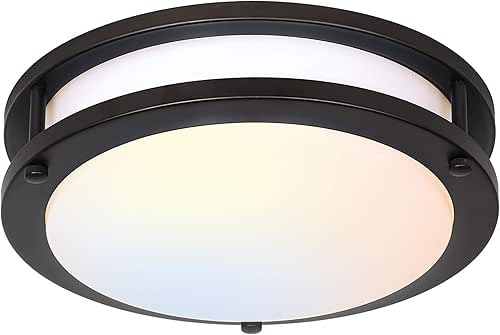 hykolity 10 inch Flush Mount LED Ceiling Light Fixture, 17W