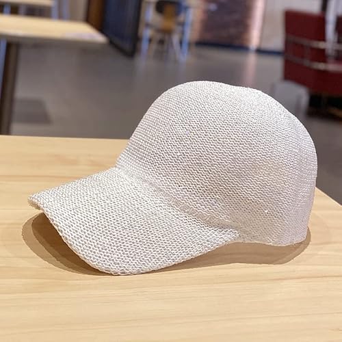 Eohak Women Men Baseball Hat Breathable Full Mesh Trucker Hat Summer Outdoor Sports Hat Travel Hat White #TOP7