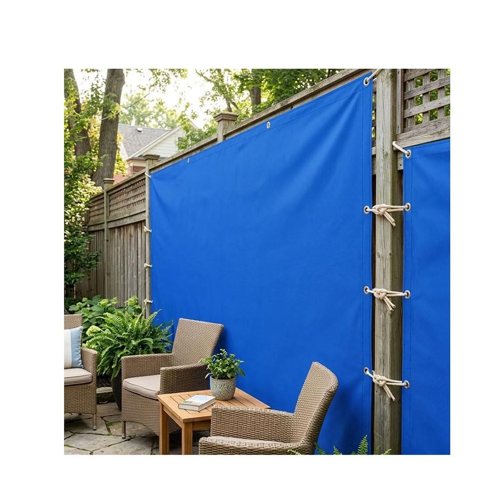 Outdoor Fence Privacy Mesh Screen Balcony Shade Wind Resistant Cover(1.1x5m)