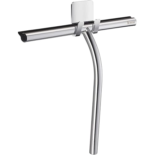 SMEDBO Sideline Glass Squeegee/Shower Squeegee with Adhesive Hooks