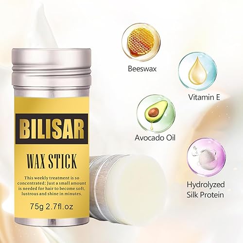 Miniatura 5 de QUEEN MARY Barra de cera para el cabello, barra de cera para cabello, barra de cera para cabello, no grasa, control de bordes para pelucas de