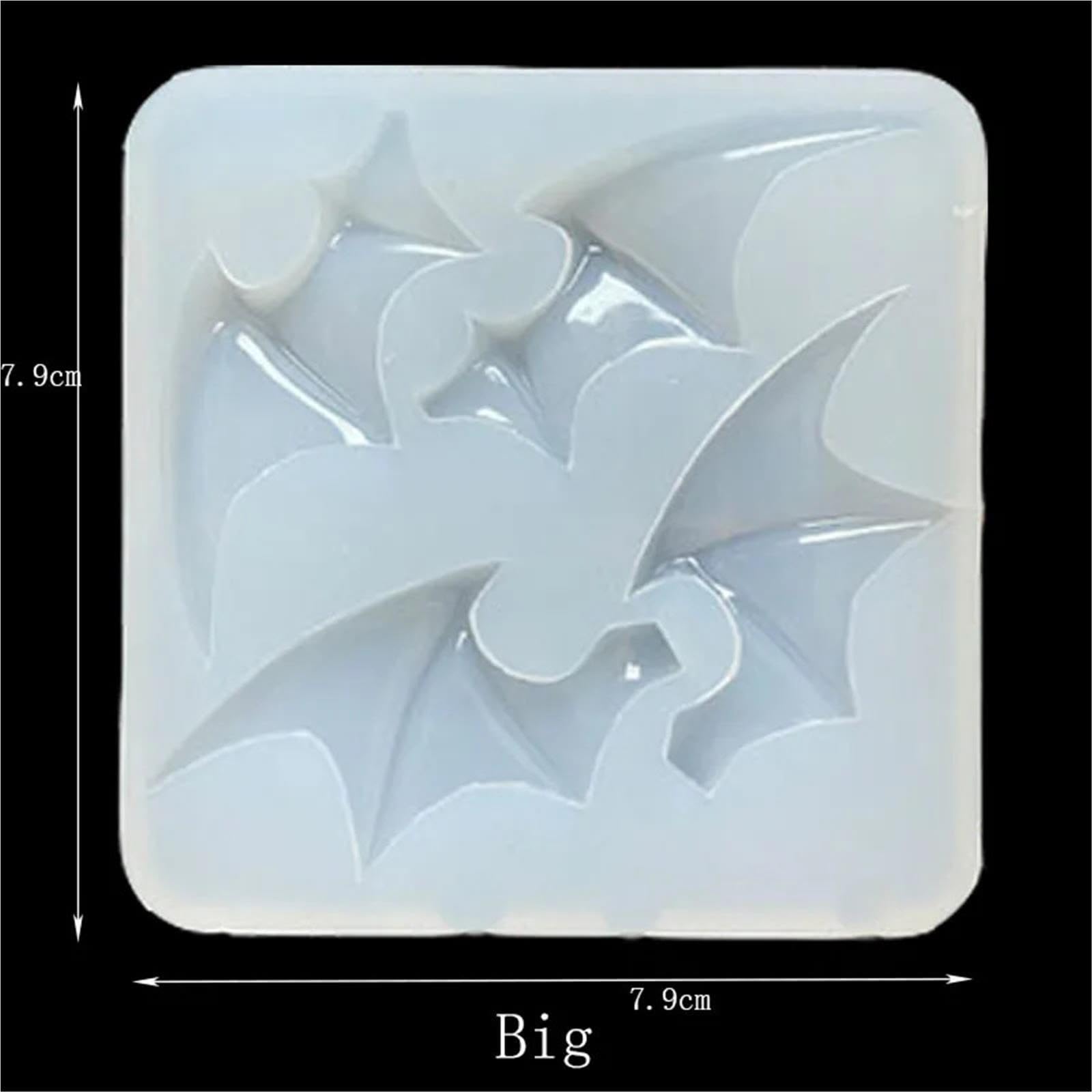 Stampi in Silicone per Ali d'Angelo Accessori for Gioielli con Stampo in Silicone a Forma di Ali del Diavolo Fai-da-Te(7.9 * 7.9cm)