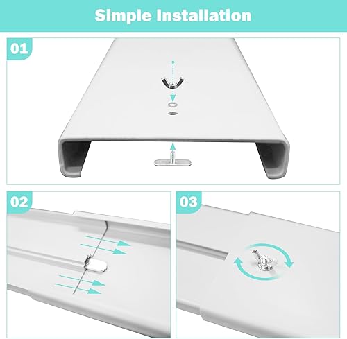 Miniatura 10 de MQIDLFE Kit de ventilación de aire acondicionado portátil con manguera de escape de 5.1 pulgadas, 5 piezas de sello de ventana para aire
