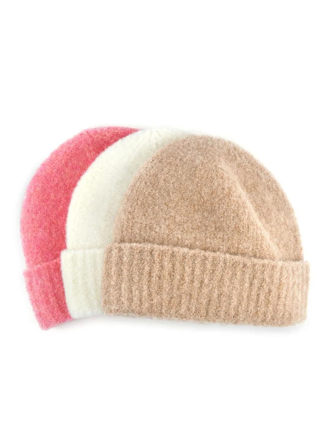 Wvapzxx Cappello Da Donna In Lana Tinta Unita Autunno Inverno Berretto Lavorato A Maglia Spesso Cappelli Caldi Ragazze