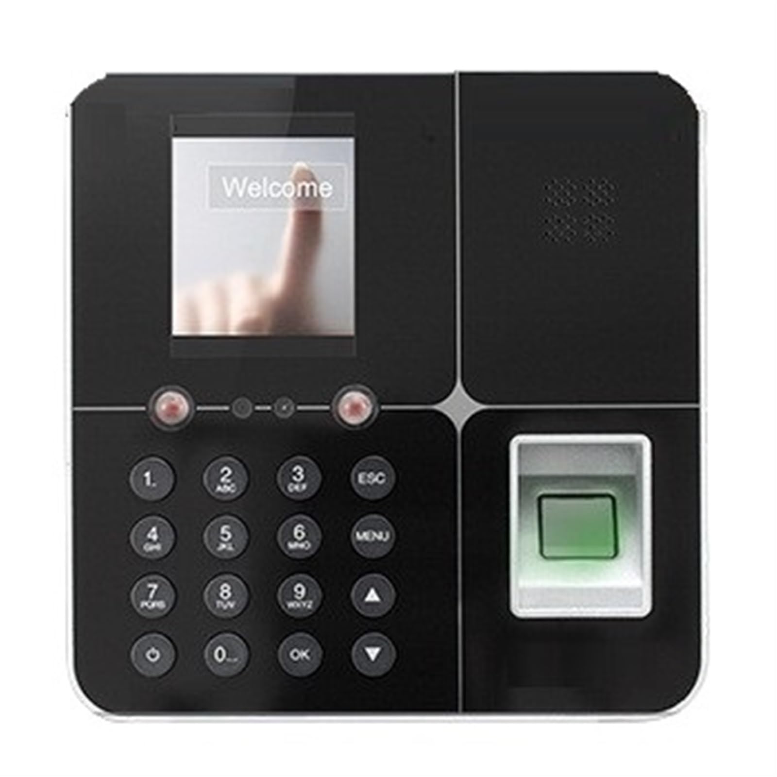 Pointeuse Machine De Reconnaissance Visage Par Empreinte Digitale, Poinçonnage Noire, Prise En Charge Plusieurs Langues