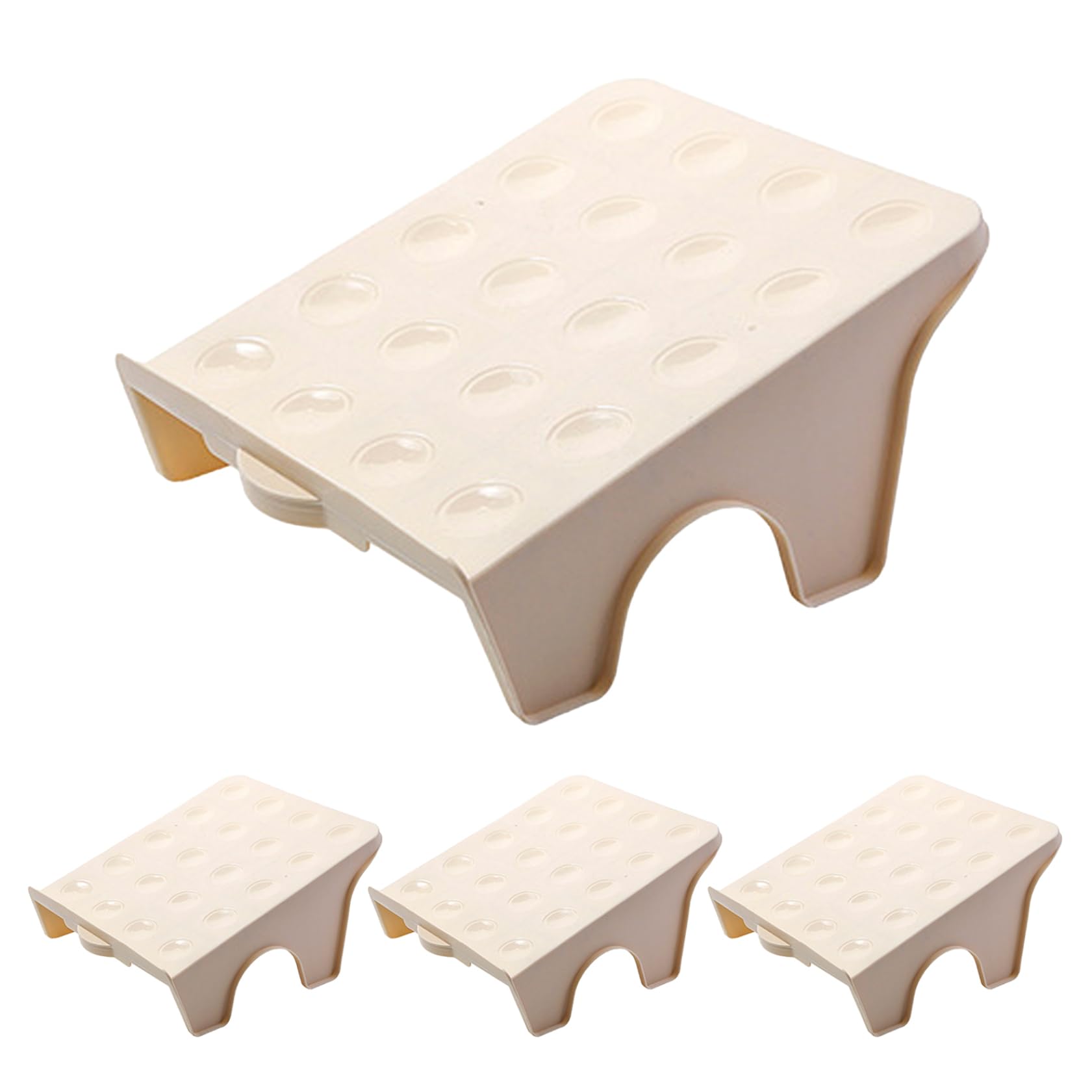 Organizer do szczelin na buty 4 szt. antypoślizgowe dwuwarstwowe buty układarka plastikowe buty oszczędzające miejsce zawiera łącznie 8 par sandałów do szafek