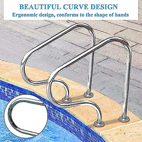 Barandal para piscina acero inoxidable 304 1.2 cm miniatura 2