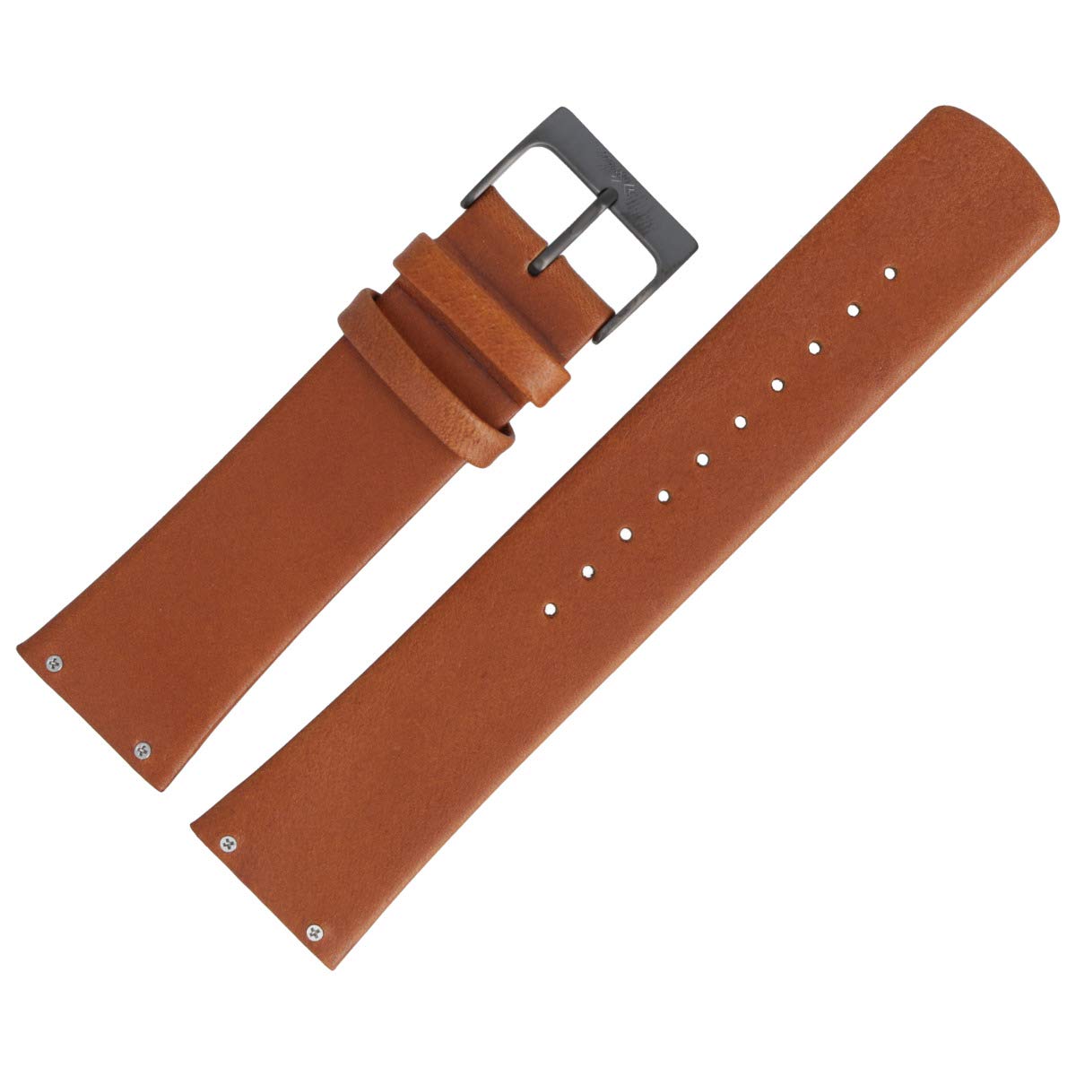 Watch Strap 23 mm Leather Brown Smooth - SKW6106