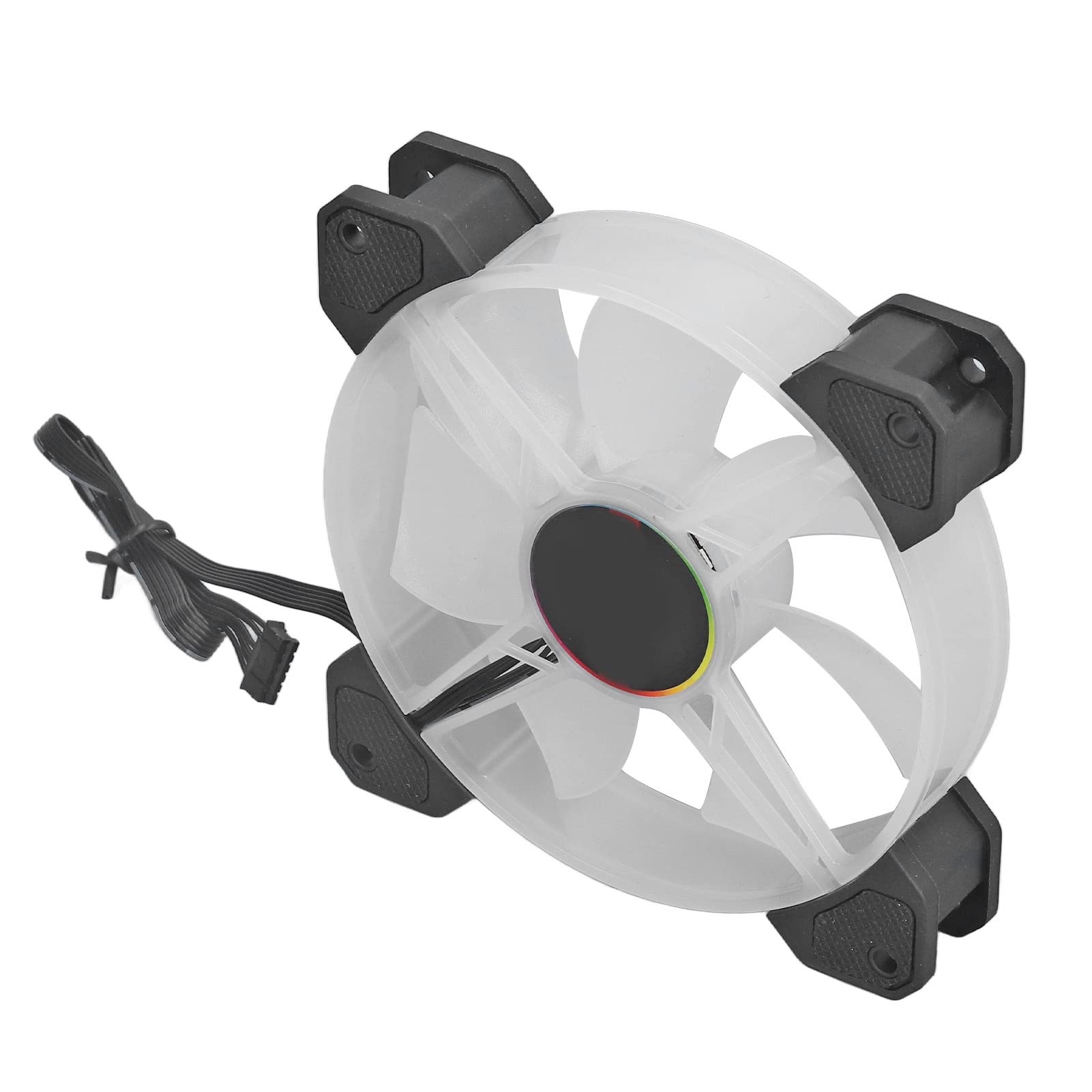Ventola per Case Computer RGB Ultra Silenziosa da 120 Mm con Telecomando per Raffreddamento con Riduzione del Rumore del Telaio del PC, ABSScope a Risparmio Energetico, Confezione da 6 per