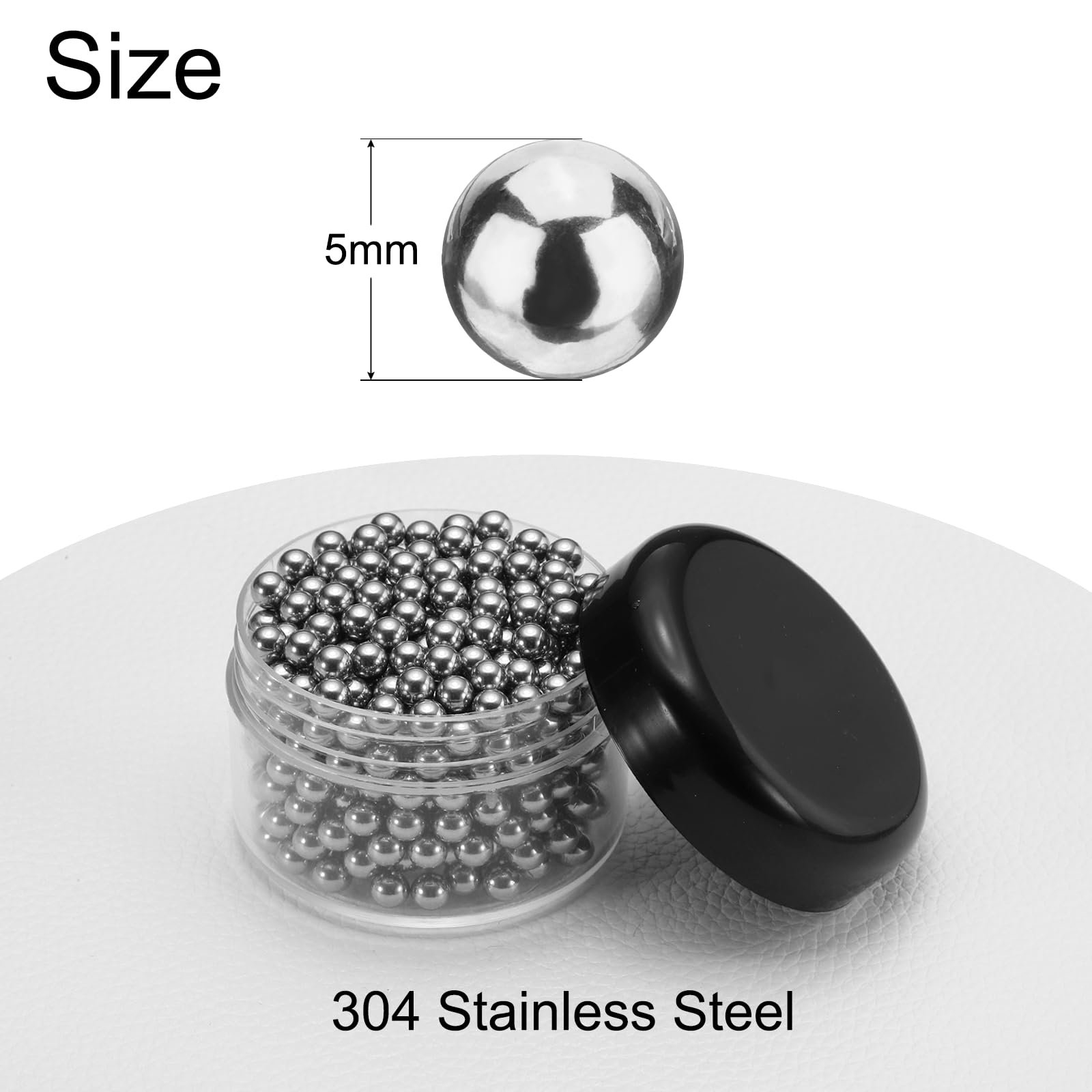 QUARKZMAN 500 Pz 5 mm Sfere di Cuscinetti in Acciaio Inossidabile 304 Sfere di Precisione G100