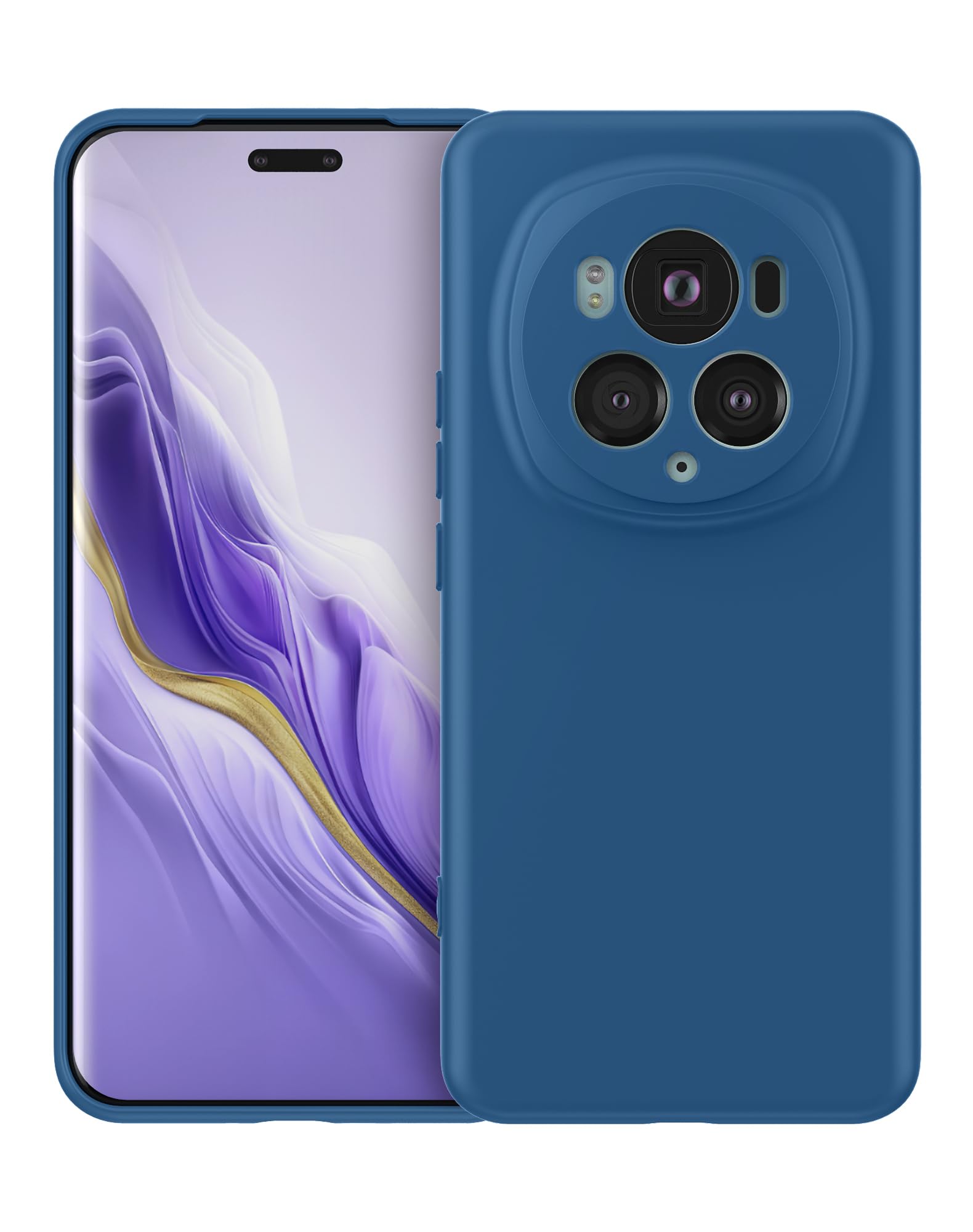 Coque Silicone TPU Mate Bleue Pour Honor Magic 6 Pro - Protection Anti-choc, Neuve